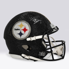 Ben Roethlisberger Pittsburgh Steelers Autographed Fanatics Authentic Swarovski Crystal Riddell Speed Helmet - Art by Rock On Sports Ben Roethlisberger Pittsburgh Steelers Autographed Fanatics Authentic Swarovski Crystal Riddell Speed Helmet - Art by Rock On Sports