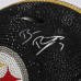 Ben Roethlisberger Pittsburgh Steelers Autographed Fanatics Authentic Swarovski Crystal Riddell Speed Helmet - Art by Rock On Sports