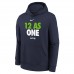 Подростковая толстовка Seattle Seahawks Nike College Navy 12 As One Fleece