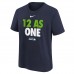 Подростковая футболка Seattle Seahawks Nike College Navy 12 As One