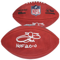 Emmitt Smith Dallas Cowboys Autographed Fanatics Authentic Wilson Duke Full Color Football with 'HOF 2010 Inscription