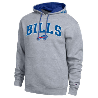 Толстовка Buffalo Bills Champion Heather Gray/Royal Contrast