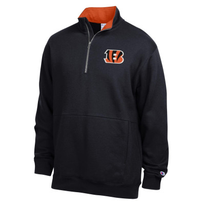 Пуловер Cincinnati Bengals Champion Black/Orange Fleece