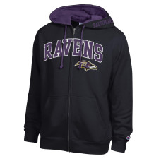 Толстовка Baltimore Ravens Champion Black/Purple Full-Zip