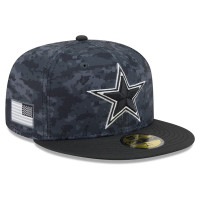 Бейсболка Dallas Cowboys New Era 2026 Salute To Service 59FIFTY - Black