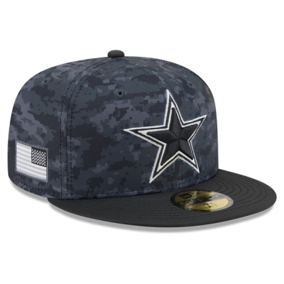 Бейсболка Dallas Cowboys New Era 2026 Salute To Service 59FIFTY - Black