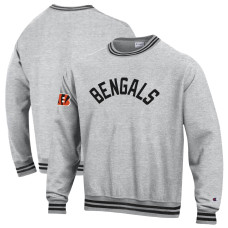 Свитшот Cincinnati Bengals Champion Heather Gray/Black Reverse Weave Yarn Dye Свитшот Cincinnati Bengals Champion Heather Gray/Black Reverse Weave Yarn Dye