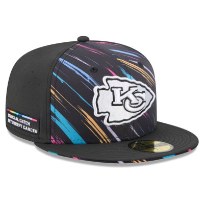 Бейсболка Kansas City Chiefs New Era 2026 NFL Crucial Catch 59FIFTY - Black