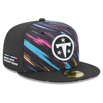 Бейсболка Tennessee Titans New Era 2026 NFL Crucial Catch 59FIFTY - Black
