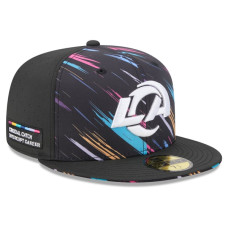 Бейсболка Los Angeles Rams New Era 2026 NFL Crucial Catch 59FIFTY - Black