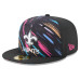 Бейсболка New Orleans Saints New Era 2026 NFL Crucial Catch 59FIFTY - Black