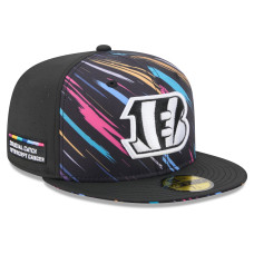 Бейсболка Cincinnati Bengals New Era Black 2026 NFL Crucial Catch 59FIFTY