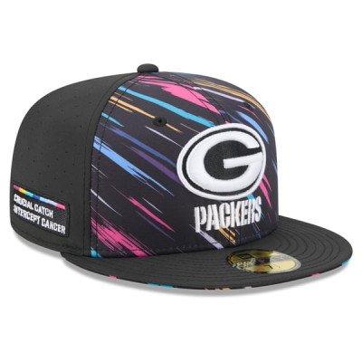 Бейсболка Green Bay Packers New Era 2026 NFL Crucial Catch 59FIFTY - Black