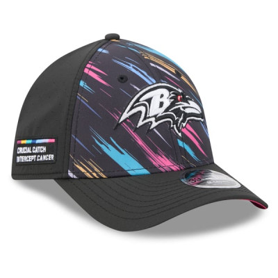 Бейсболка Baltimore Ravens New Era 2026 NFL Crucial Catch 39THIRTY M-Crown Stretch - Black