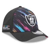 Бейсболка Las Vegas Raiders New Era 2026 NFL Crucial Catch 39THIRTY M-Crown Stretch - Black