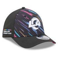 Бейсболка Los Angeles Rams New Era 2026 NFL Crucial Catch 39THIRTY M-Crown Stretch - Black