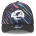 Бейсболка Los Angeles Rams New Era 2026 NFL Crucial Catch 39THIRTY M-Crown Stretch - Black