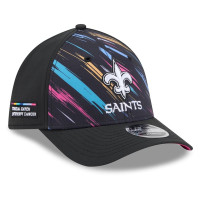 Бейсболка New Orleans Saints New Era 2026 NFL Crucial Catch 39THIRTY M-Crown Stretch - Black