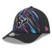 Бейсболка Houston Texans New Era 2026 NFL Crucial Catch 39THIRTY M-Crown Stretch - Black
