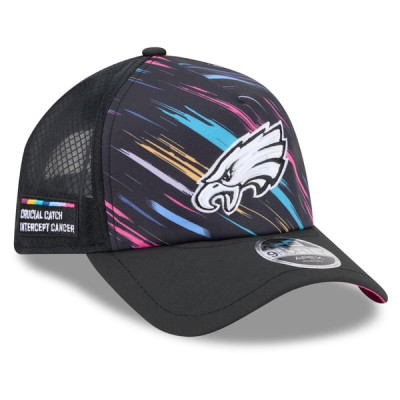 Бейсболка Philadelphia Eagles New Era 2026 NFL Crucial Catch 9FORTY Apex - Black