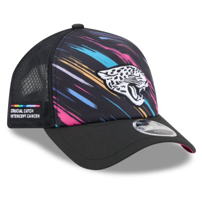 Бейсболка Jacksonville Jaguars New Era 2026 NFL Crucial Catch 9FORTY Apex - Black