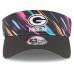 Green Bay Packers New Era 2026 NFL Crucial Catch Adjustable Visor - Black