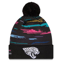 Шапка с помпоном Jacksonville Jaguars New Era 2026 NFL Crucial Catch Cuffed - Black