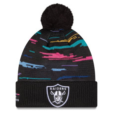 Шапка с помпоном Las Vegas Raiders New Era 2026 NFL Crucial Catch Cuffed - Black Шапка с помпоном Las Vegas Raiders New Era 2026 NFL Crucial Catch Cuffed - Black