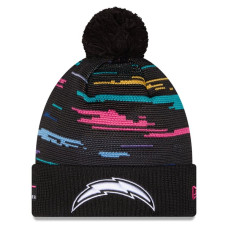 Шапка с помпоном Los Angeles Chargers New Era 2026 NFL Crucial Catch Cuffed - Black Шапка с помпоном Los Angeles Chargers New Era 2026 NFL Crucial Catch Cuffed - Black