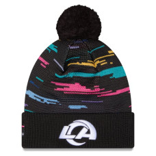 Шапка с помпоном Los Angeles Rams New Era 2026 NFL Crucial Catch Cuffed - Black Шапка с помпоном Los Angeles Rams New Era 2026 NFL Crucial Catch Cuffed - Black