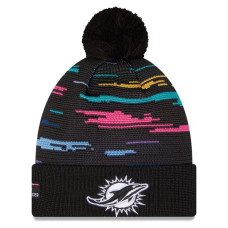 Шапка с помпоном Miami Dolphins New Era 2026 NFL Crucial Catch Cuffed - Black Шапка с помпоном Miami Dolphins New Era 2026 NFL Crucial Catch Cuffed - Black