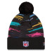 Шапка с помпоном New York Giants New Era 2026 NFL Crucial Catch Cuffed - Black