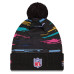 Шапка с помпоном New York Jets New Era 2026 NFL Crucial Catch Cuffed - Black
