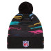 Шапка с помпоном Pittsburgh Steelers New Era 2026 NFL Crucial Catch Cuffed - Black