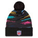 Шапка с помпоном Seattle Seahawks New Era 2026 NFL Crucial Catch Cuffed - Black