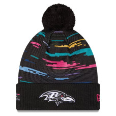 Шапка с помпоном Baltimore Ravens New Era 2026 NFL Crucial Catch Cuffed - Black Шапка с помпоном Baltimore Ravens New Era 2026 NFL Crucial Catch Cuffed - Black