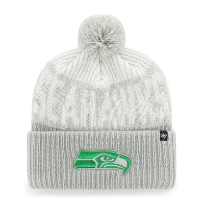 Шапка Seattle Seahawks 47 Rivalries Collection Bone Chill Cuffed Pom - Gray