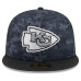 Бейсболка Kansas City Chiefs New Era 2026 Salute To Service 59FIFTY - Black