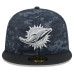 Бейсболка Miami Dolphins New Era 2026 Salute To Service 59FIFTY - Black