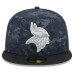 Бейсболка Minnesota Vikings New Era 2026 Salute To Service 59FIFTY - Black