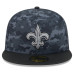 Бейсболка New Orleans Saints New Era 2026 Salute To Service 59FIFTY - Black