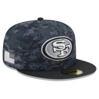 Бейсболка San Francisco 49ers New Era 2026 Salute To Service 59FIFTY - Black