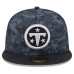 Бейсболка Tennessee Titans New Era 2026 Salute To Service 59FIFTY - Black