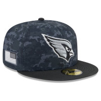 Бейсболка Arizona Cardinals New Era 2026 Salute To Service 59FIFTY - Black