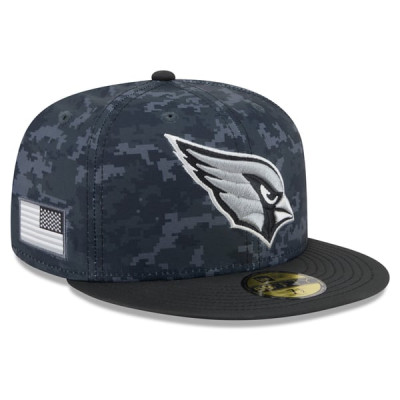 Бейсболка Arizona Cardinals New Era 2026 Salute To Service 59FIFTY - Black