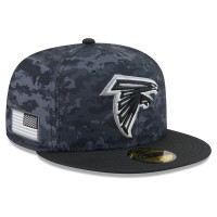 Бейсболка Atlanta Falcons New Era 2026 Salute To Service 59FIFTY - Black