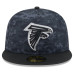 Бейсболка Atlanta Falcons New Era 2026 Salute To Service 59FIFTY - Black