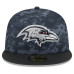 Бейсболка Baltimore Ravens New Era 2026 Salute To Service 59FIFTY - Black