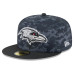 Бейсболка Baltimore Ravens New Era 2026 Salute To Service 59FIFTY - Black