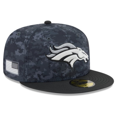 Бейсболка Denver Broncos New Era 2026 Salute To Service 59FIFTY - Black